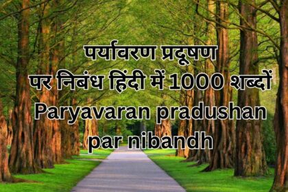 पर्यावरण प्रदूषण पर निबंध हिंदी में 1000 शब्दोंParyavaran pradushan par nibandh